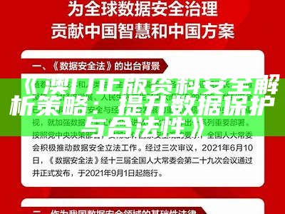 《澳门正版资料安全解析策略：提升数据保护与合法性》