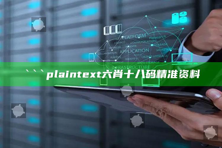 二四六天天彩资料大全网，```plaintext
六肖十八码精准资料