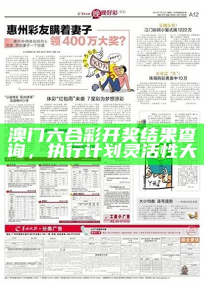 澳门六合彩开奖结果查询，执行计划灵活性大