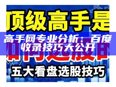 高手网专业分析：百度收录技巧大公开