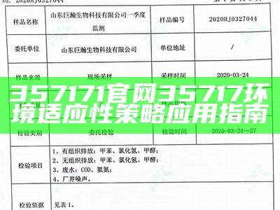 357171官网35717环境适应性策略应用指南