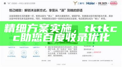 精细方案实施，tktkcc助您百度收录优化