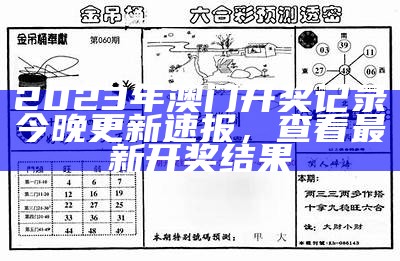 《澳门2023年开奖结果历史分析与总结，数据解读与趋势预测》