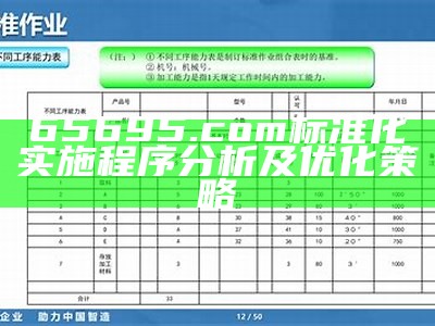 46592com标准化实施程序解析及优化分析方案