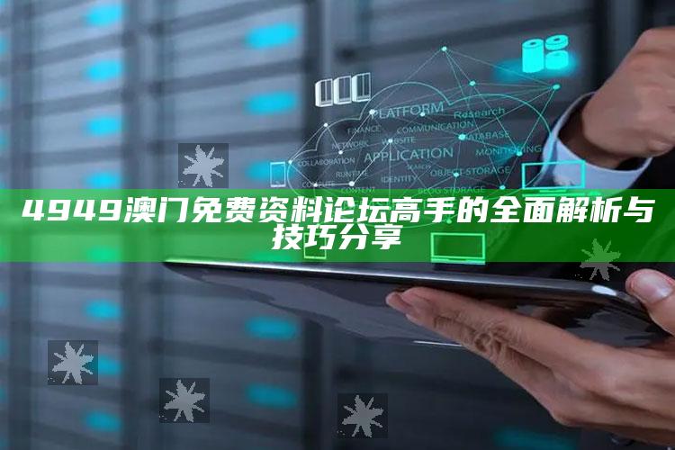 澳门资料大全免费网点，4949澳门免费资料论坛高手的全面解析与技巧分享