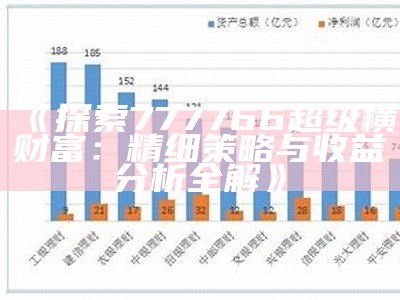 《探索777766超级横财富：精细策略与收益分析全解》