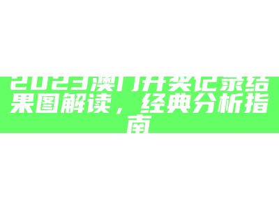 《2023年澳门历史开奖记录全解析：深入数据设计与分析策略》