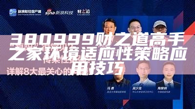 380999财之道高手之家环境适应性策略应用技巧